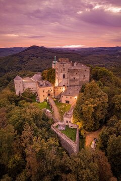 Buchlovice Castle Buchlov Castle at Sunset