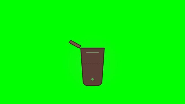 Automated Home Composting Organic Waste Bin 2D Vector Line Art Motion Graphic with Nutrient Transformation