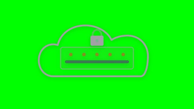 Automated Cloud Migration Rollback Safety Checkpoint Animation in Satin Titanium and Emerald Green
