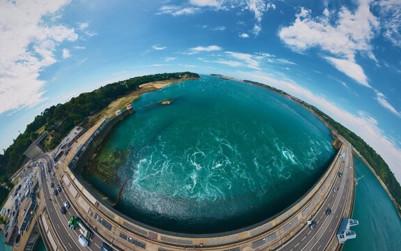 Tide power infrastructure - tidal renewable energy eddy and whirlpool