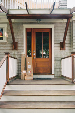 Film Online package order delivered to door of home