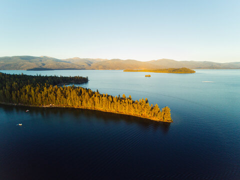 Peninsula on Kalispell Island on Priest Lake
