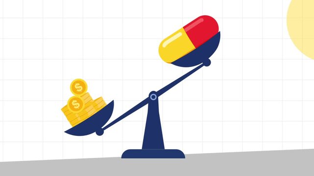 High Cost of Healthcare and Medical Expenses 2D Vector Animation