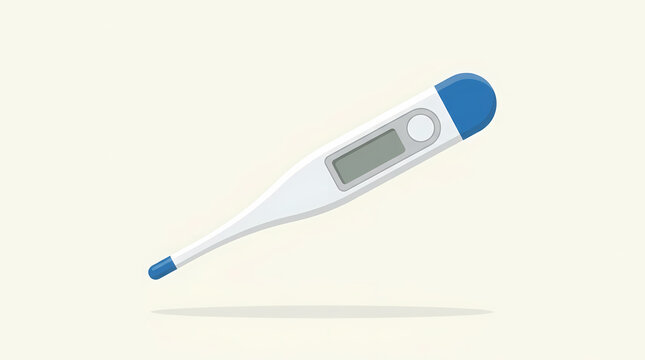 Digital Clinical Medical Thermometer Vector Illustration