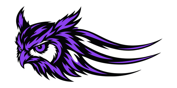 Violet horned owl speed emblem