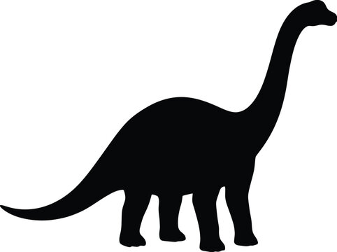 Dinosaur silhouette vector. Dino vector icon
