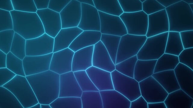 Abstract Blue and Cyan Liquid Caustics with Glowing Energy Waves