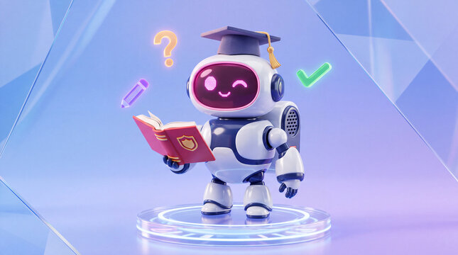 Educational Robot Studying With Books and Symbols for Digital Learning