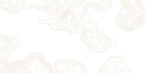 Abstract topographic map contour lines background in bronze with geographic map elevation lines cartography design landscape contour terrain earth © MD