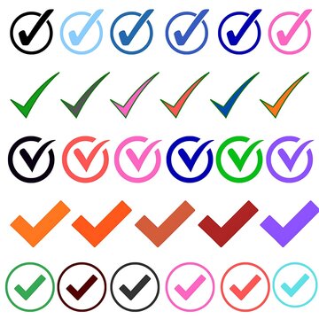 check mark icons