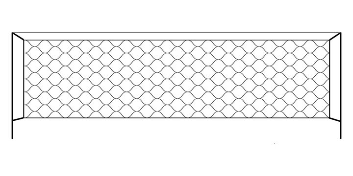 Metal chain link fence, segment of rabitz grid isolated on white background. Vector realistic illustration of steel wire mesh, security barrier for prison, military chainlink boundary