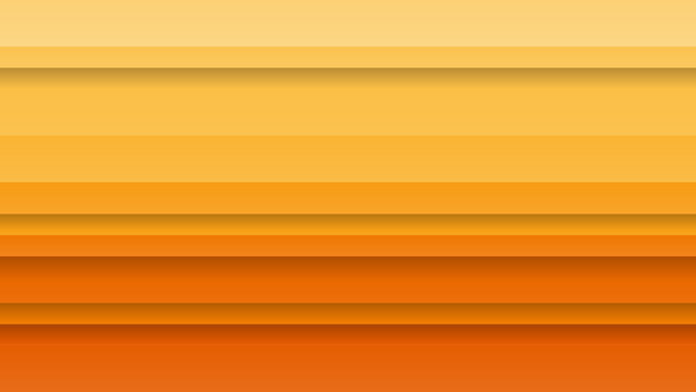 Abstract layered horizontal stripes with warm orange and yellow gradient colors