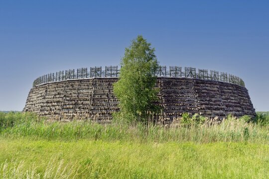 Slawenburg Raddusch, architecture, fortification, fortress, fortification wall, Caucasians, no people, copy, deserted, replica, replica, rotunda, rotunda, Spreewald, Vetschau, battlement, Slavs, refuge castle, Vetschau, Brandenburg, Germany