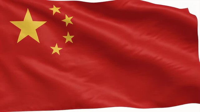 Waving Chinese Flag