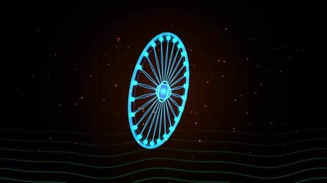 Abstract cosmic neutron star emitting powerful light beams in dark deep space with glowing waves