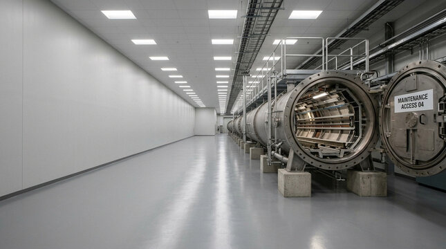 Hyperloop Vacuum Transit Tube Infrastructure Copy Space