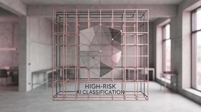 Visualizing the intricate architecture and computational processes of high-risk artificial intelligence systems, addressing complex data classification challenges