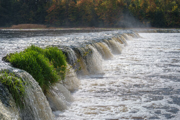 waterfall on the river © talavietis
