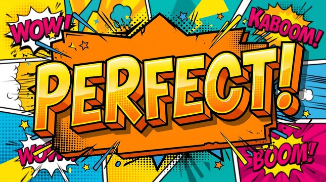 Perfect Pop Art Comic Speech Bubble Banner