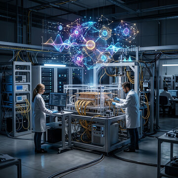 Quantum Computing Laboratory with Complex Data Network Visualization. Scientific Research, Technological Innovation