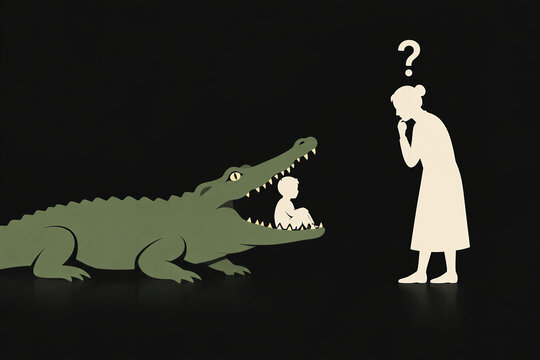 Crocodile Paradox Self-Referential Promise Contradiction