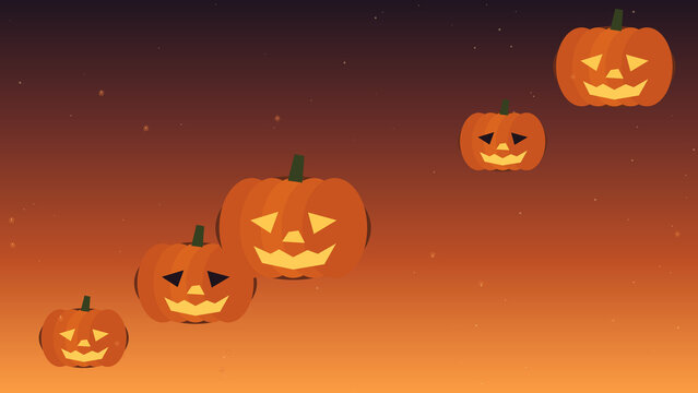 Citrouilles sculpt&eacute;es dans une ambiance feutr&eacute;e