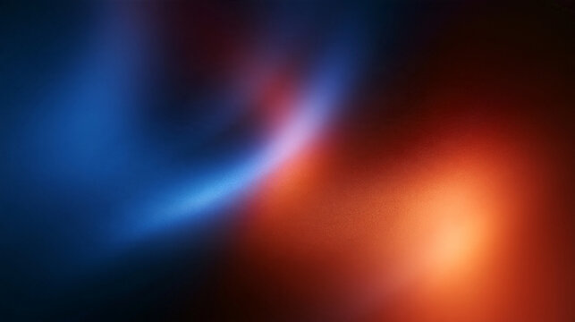 Abstract Gradient Background with Glowing Orange and Blue Light