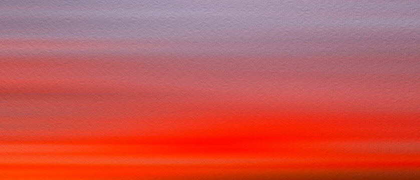 Paint watercolor on texture paper soft panorama purple sky transitions into fiery reds. Gentle gradient fades across frame, pinte . Ideal for calming background designs