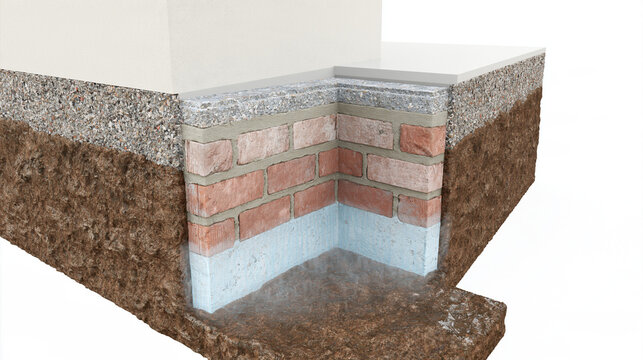 Capillary rise wall cross section