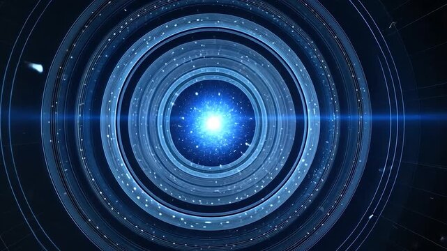 Abstract concentric circles