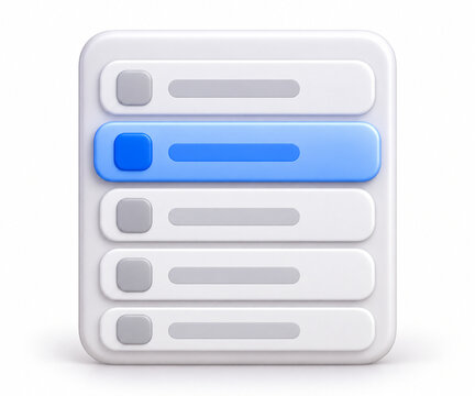 3D Tab Navigation UI Component