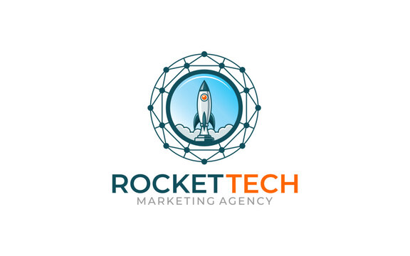 Illustration graphic vector of digital marketing solution business logo design