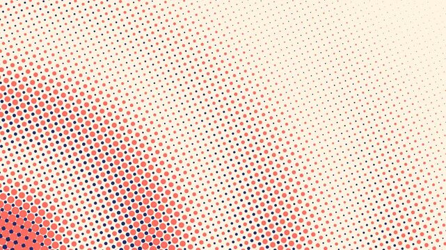 Abstract halftone dot pattern background with colorful gradients