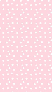 Seamless scrolling pink and white paw pattern, vertical 9:16 looping animated background for video titles and streams, 4K 58 seconds
