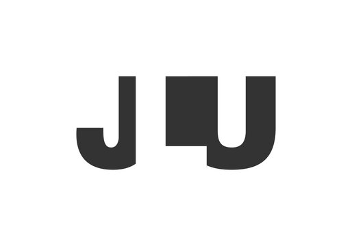 JLU logo design. Initial letter J L U bold font style for tech startups, consulting, corporate branding. Creative company name, headlines typography identity, trendy logotype.