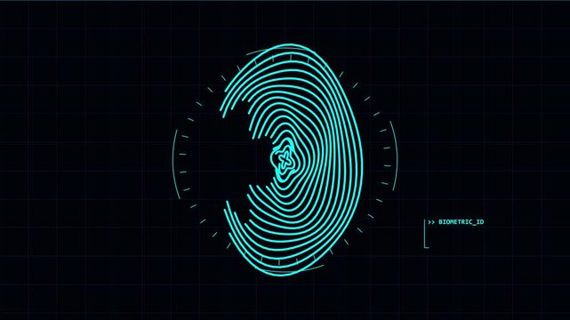 Fingerprint cyber scanner for biometric security authentication and digital