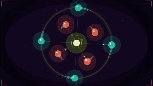 Multi Agent Negotiation Consensus Ring Exchange Animation 4K Loop