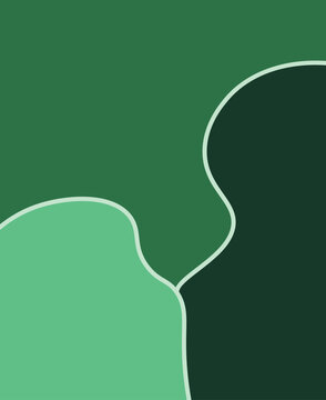 Abstract Lush forest  Minimal Background With Organic Fluid Shapes For Modern Design