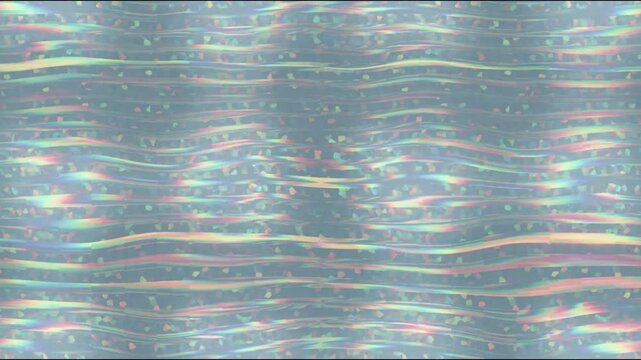 Abstract shimmering light patterns with subtle color shifts during a slow camera pan