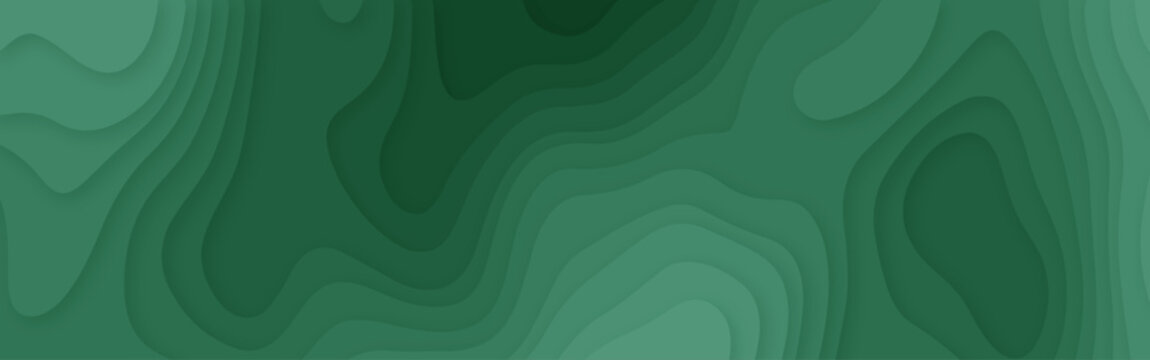 Abstract Dark Green Topographic Contour Background with Layered Organic Terrain Shapes, Deep Emerald Tones and Modern Geographic Design
Dark Green Topographic Map Background with Smooth Layered Contou