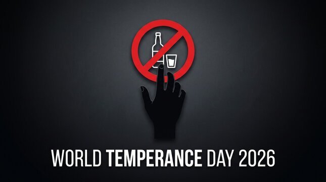 Hand pressing a no alcohol symbol.

