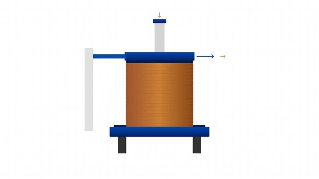 Automated Geotechnical Direct Simple Shear Testing Apparatus Shearing Motion Graphic
