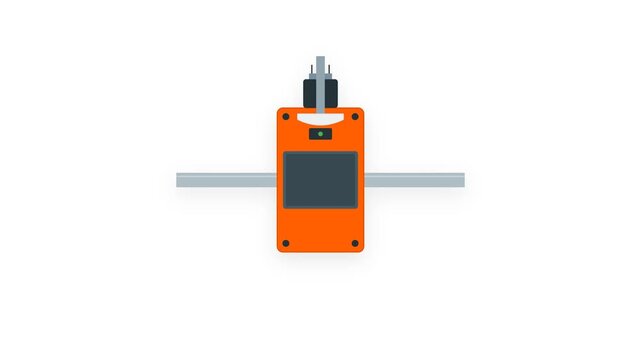 Aircraft Engine Fire Shutoff Guillotine Valve Aerospace Safety Mechanism Animation