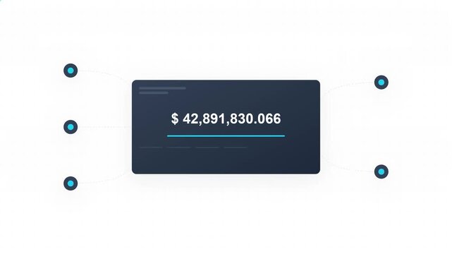Multi-bank API Balance Aggregator Dashboard Treasury Tech Motion Graphic
