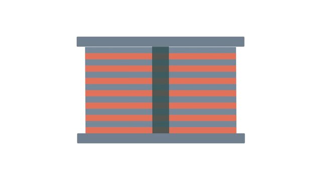 Seismic Isolation Bridge Bearing Lateral Shear Motion Graphic