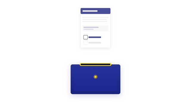 Shareholder Proxy Voting Ballot for Corporate Merger Approval and Tally Vault Animation