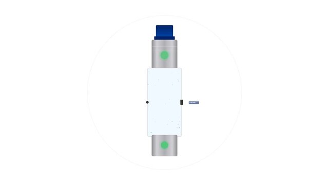 Automated Drinking Water Turbidity Sensor Probe with Laser Optical Measurement and Water Quality Compliance Indicators
