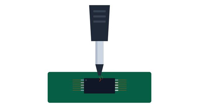 SMD Hot Air Rework Station Reflowing Surface Mount IC Chip on Circuit Board