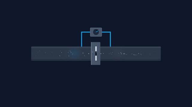 Industrial Orifice Plate Flow Meter with Differential Pressure Sensing and Impulse Tubing