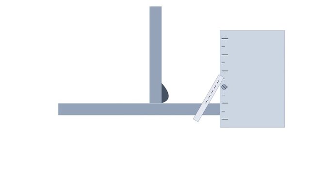 Stainless Steel Fillet Weld Gauge Measuring T-Joint Seam Metric Inspection Loop